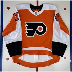 Philadelphia Flyers Team Issued Owen Tippett Authentic Adidas MiC NHL Jersey 52